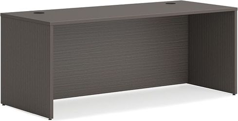 NEW Inbox Zero Neya Executive Office Desk Gray – (Wayfair) 70" W x 30" D x 30" H