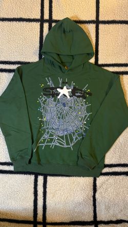 GREEN SP5DER HOODIE 