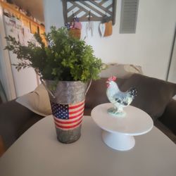Galvanize Flower Pot Or Cupcake Or Decorator Holder