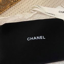 Auth Chanel Cosmetics pouch bag