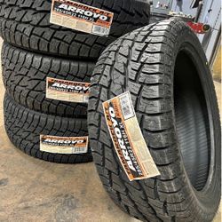 📲💯285/45/22 Vendo Set De Llantas Nuevas Arroyo All-terrain 