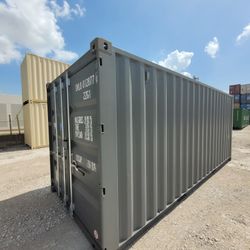 NEW 20ft Gray One Trip Shipping Containers For Sale 