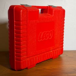 Vintage 1985 LEGO Red Hard Plastic Storage Case / Briefcase