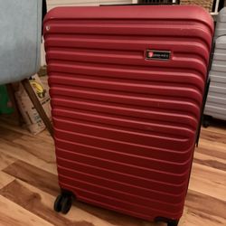 Red Hardshell Check-In Suitcase – Great Condition