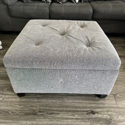 Gray Ottoman 
