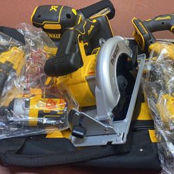 Reciprocating saw XR, Oscillating Multi-tool XR, circular Saw 6 1/2, Obital Sander XR, impact 1/4” Brushless, 1/2” Drill Driver Brushless ( tool only)