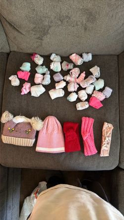 Girls socks, beanies, headbands