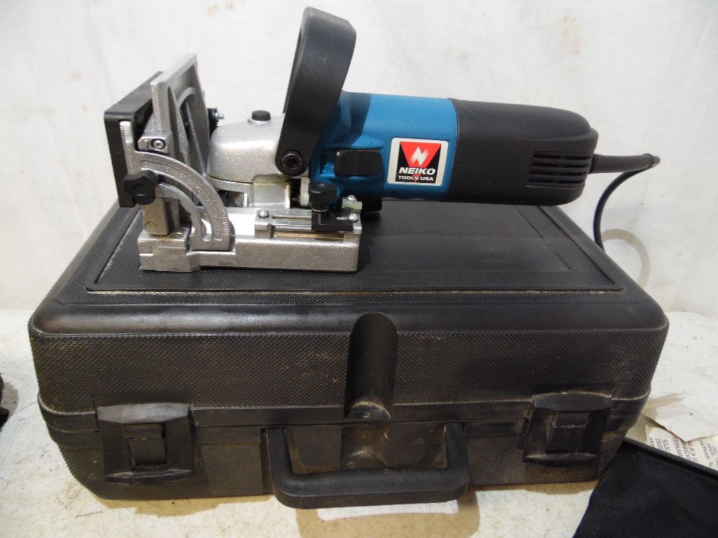 Neiko Tools USA Biscuit Joiner Model M1K-ZK2-100 6 Amp 11000 Rpm With Case