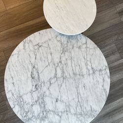 Marble Walnut Coffee Table w/ Side Table | Article 