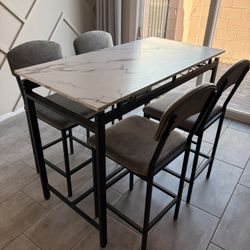 Counter Height Table With 4 Chairs
