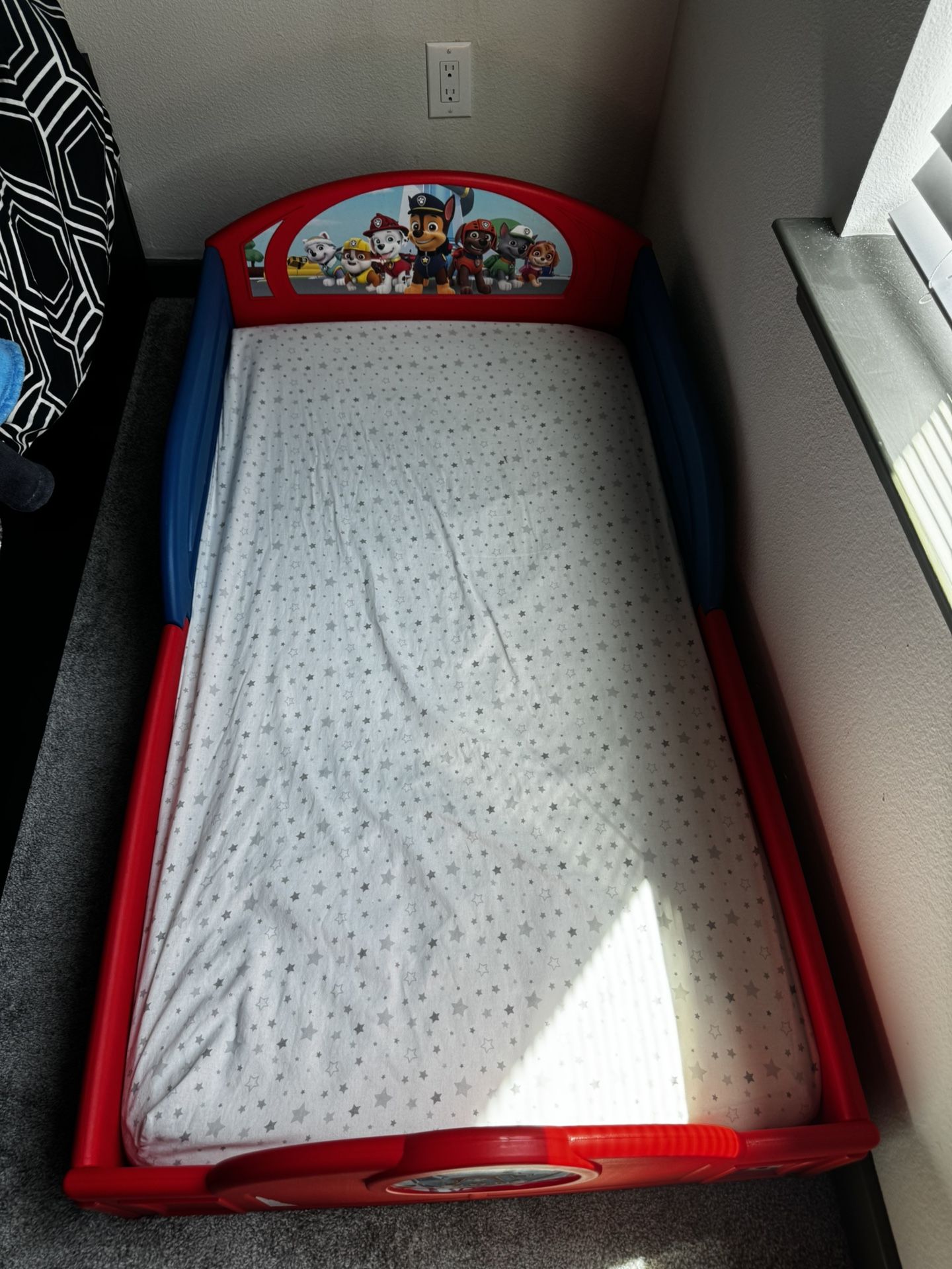 Toddler Paw Patrol Bed N Mattress