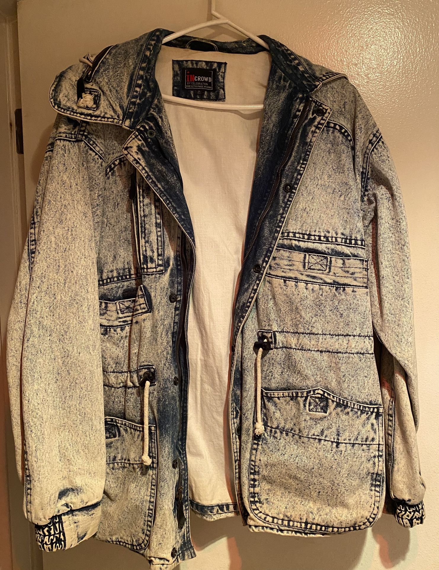In Crowd Heavy Denim Jacket w/Hood