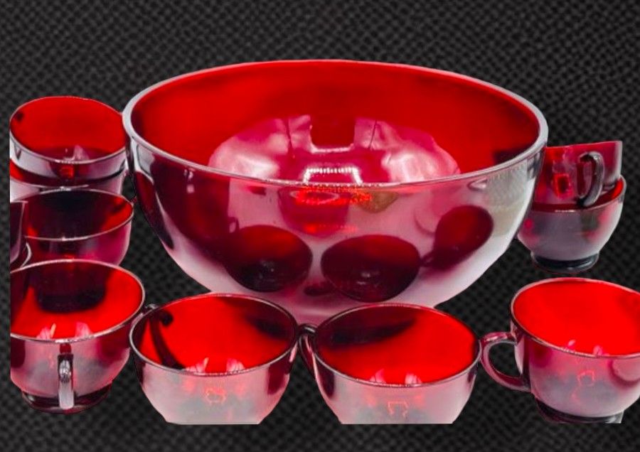 ANCHOR HOCKING RUBY RED GLASSWARE
