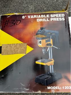 New Open Box 8” Variable Speed Bench Drill Press