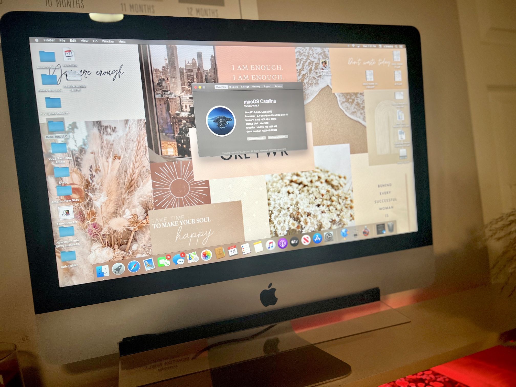 Apple iMac 21.5”Late 2013 - 2.7GHz, 8GB Ram, EXCELLENT CONDITION !! No dents, No scratches, Ready to use