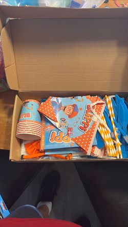 Blippi themed party supplies