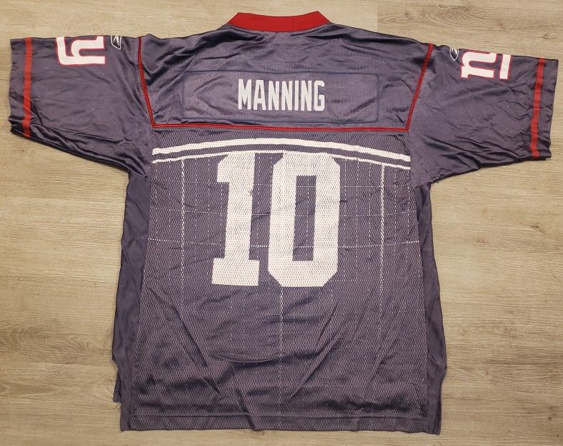 New York Giants Official NFL Mens Med SLVI Rare Manning Mesh Jersey