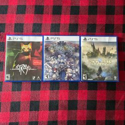 ​PS5 3-Game Bundle: Unicorn Overlord + Hogwarts Legacy + Stray | PlayStation 5 MINT
