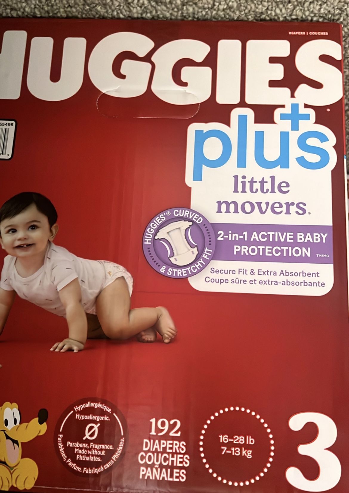 Huggies 3month 192 Diapers