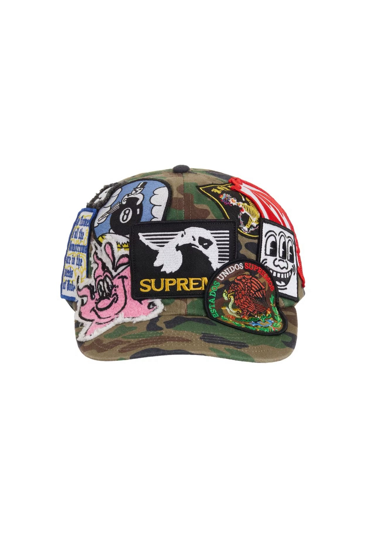 Supreme Camo Patches Hat