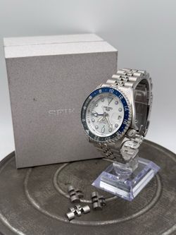 SEIKO GMT white dial