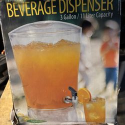New 3 Gallon Beverage Dispenser 