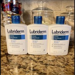 Set of 3 lubriderm daily moisture lotion•6oz•all for $10