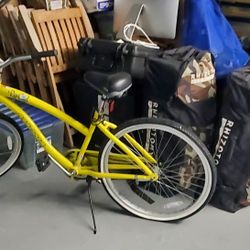 Beach Cruiser BIKE YELLOW 