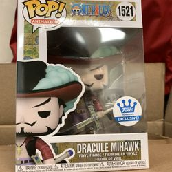 Funko Pop! One Piece Dracule Mihawk #1521 Exclusive Vinyl Figure Vaulted 