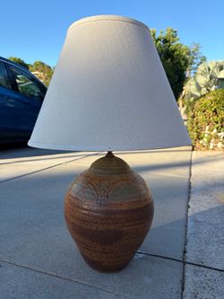 Vintage Pottery Lamp