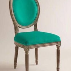 Round Back Dining Chairs - Kelly Green