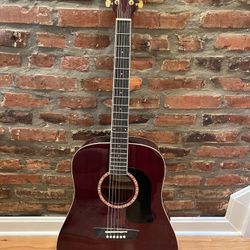 Mahogany Washburn Acoustic Guitar  