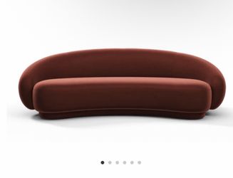 Brand *NEW* velvet modern couch; still in crate