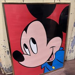 Vintage 90s Mickey Mouse Walt Disney World Portrait #82157 Artwork Poster