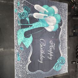Happy Birthday Banner 8x6