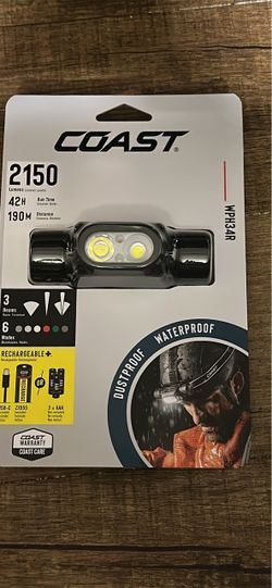 Coast 2150 Lumens Headlight Dustproof and Waterproof