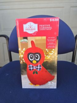 Holiday Time Festive Cardinal Airblown Inflatable 3.5 ft