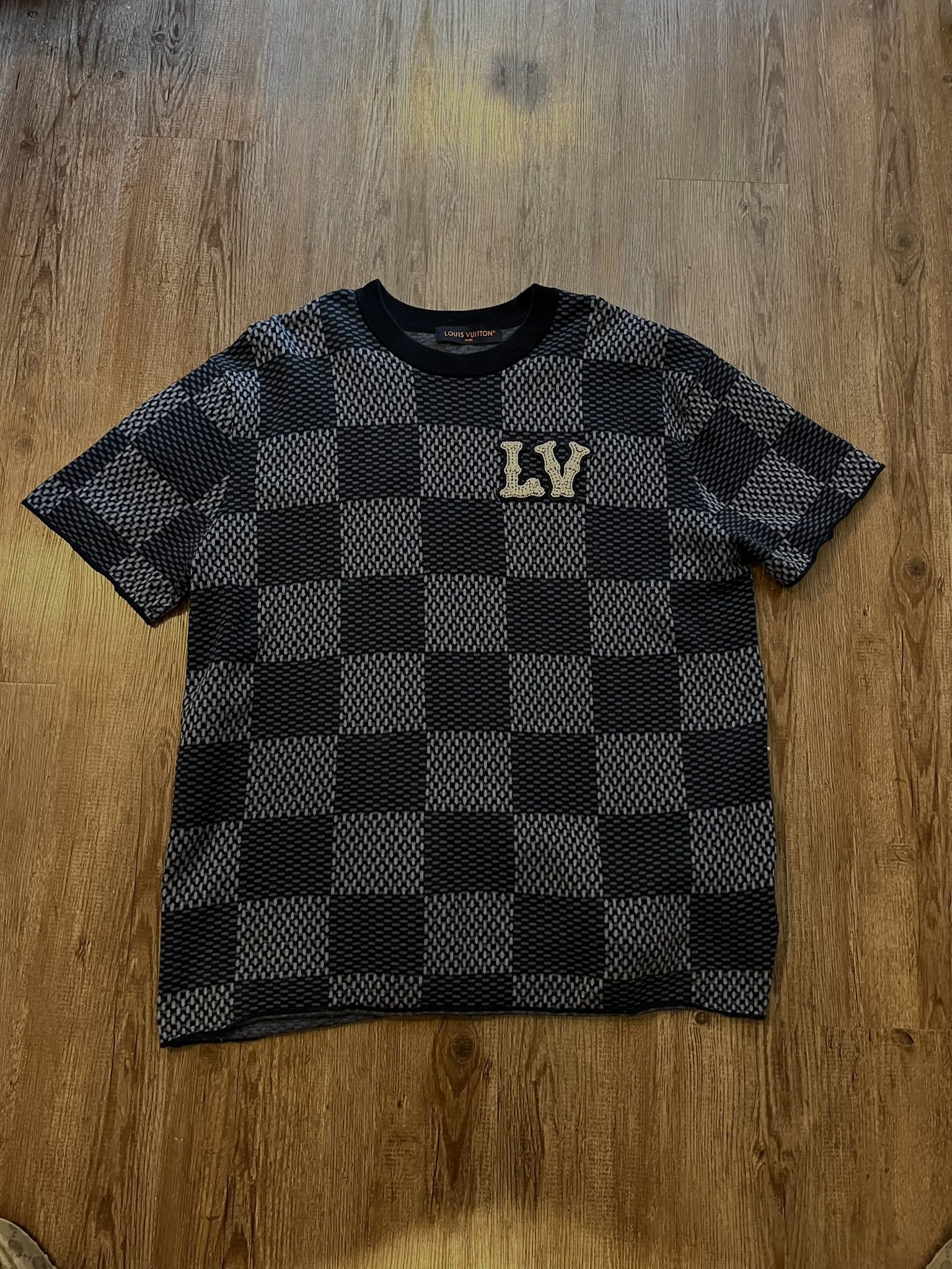 Louis Vuitton Damier Short-Sleeved Crewneck