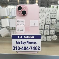iPhone 15 128gb pink Unlocked