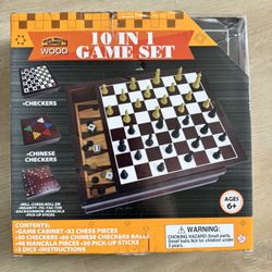 Wooden 10 In 1 Games