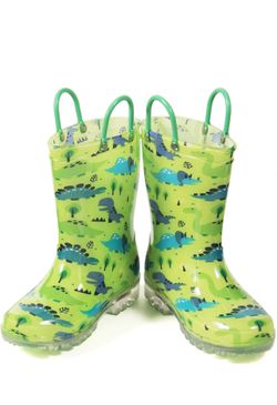 HugRain Light Up Rain Boots - Size 3 Big kids