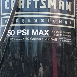Craftsman Professional 230 Volt 60 Gallon Stand Up Compressor 