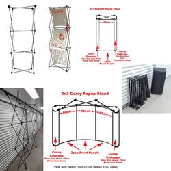 2 Exhibition Pop Up Banner Frames With Case