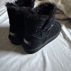 Black UGG Australia Boots with Side Button