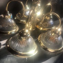 Gold/Glass Beautiful  Chandelier 