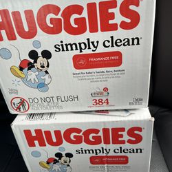 Huggies Wipes 2 Boxes For $20