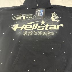 Black Hellstar Pullover Hoodie
