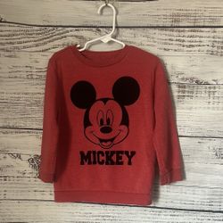Mickey Mouse Red Kids Sweatshirt size 5t