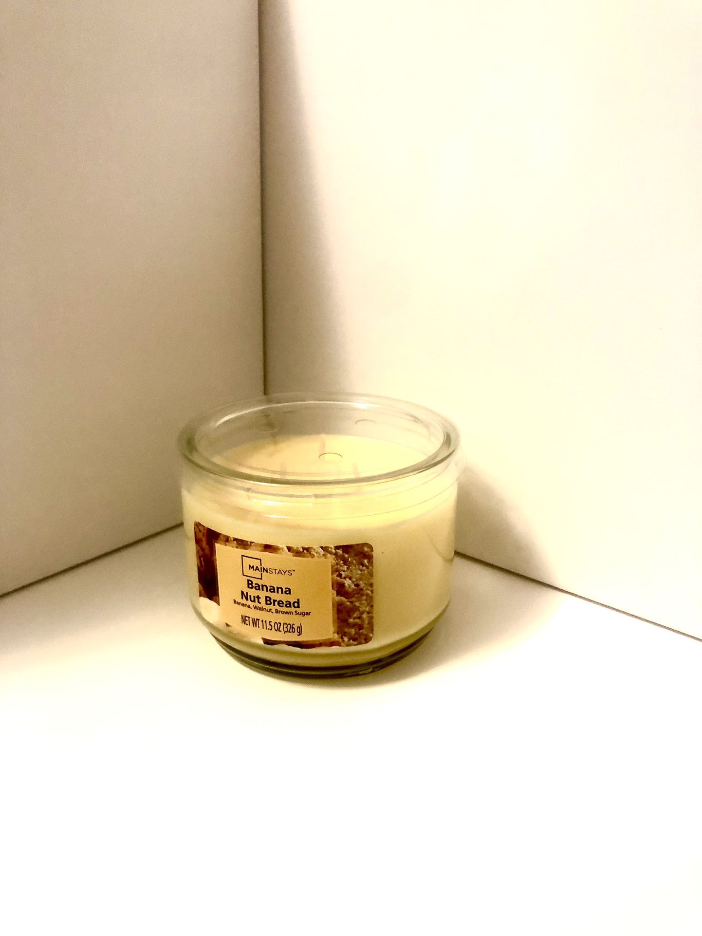 Mainstays Banana Nut bread 3 Wick Candle