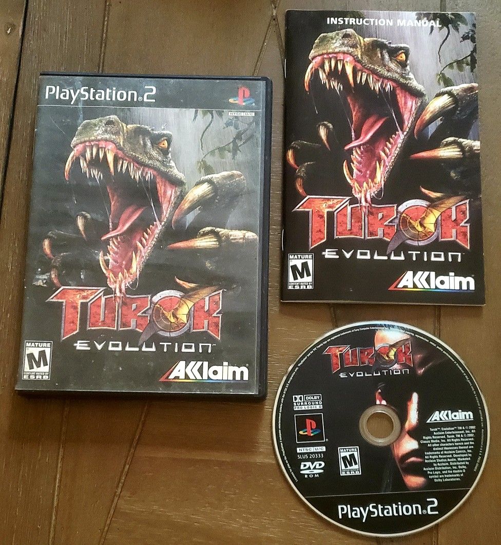 COMPLETE Playstation 2 PS2 TUROK EVOLUTION Game - COMPLETE